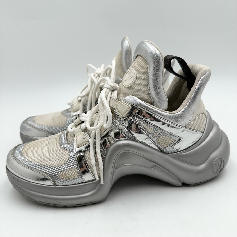 Louis Vuitton Archlight Metallic Sneakers Shoes - Picture 6 of 12